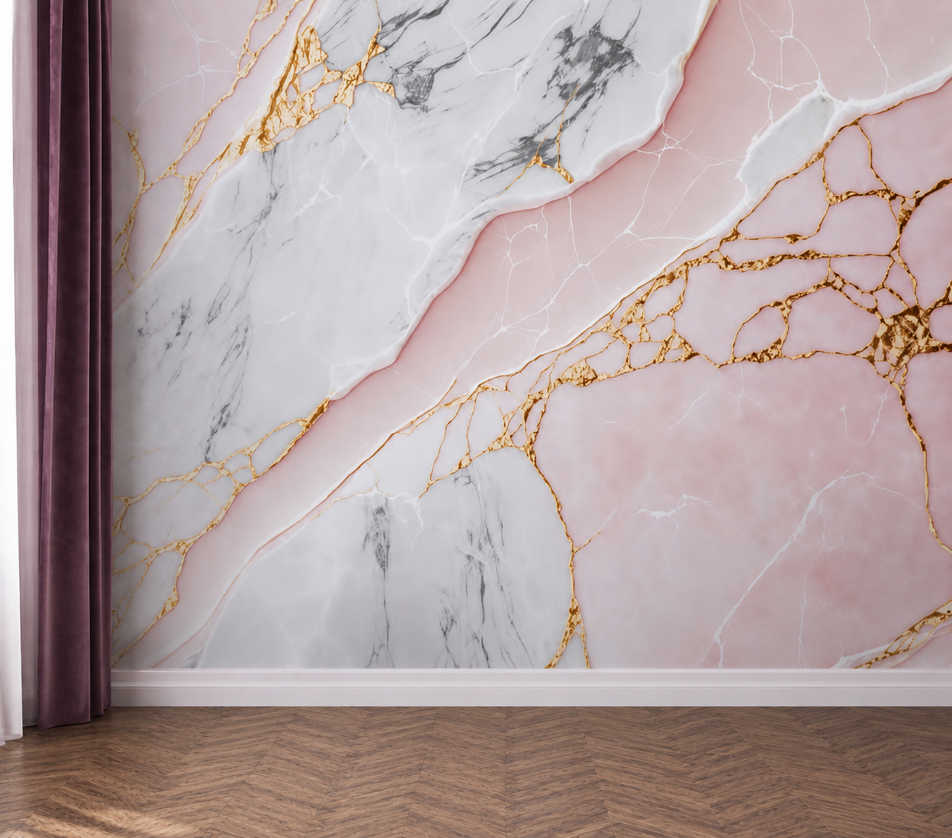 Marble Texture Custom Wallpaper Design Mumbai